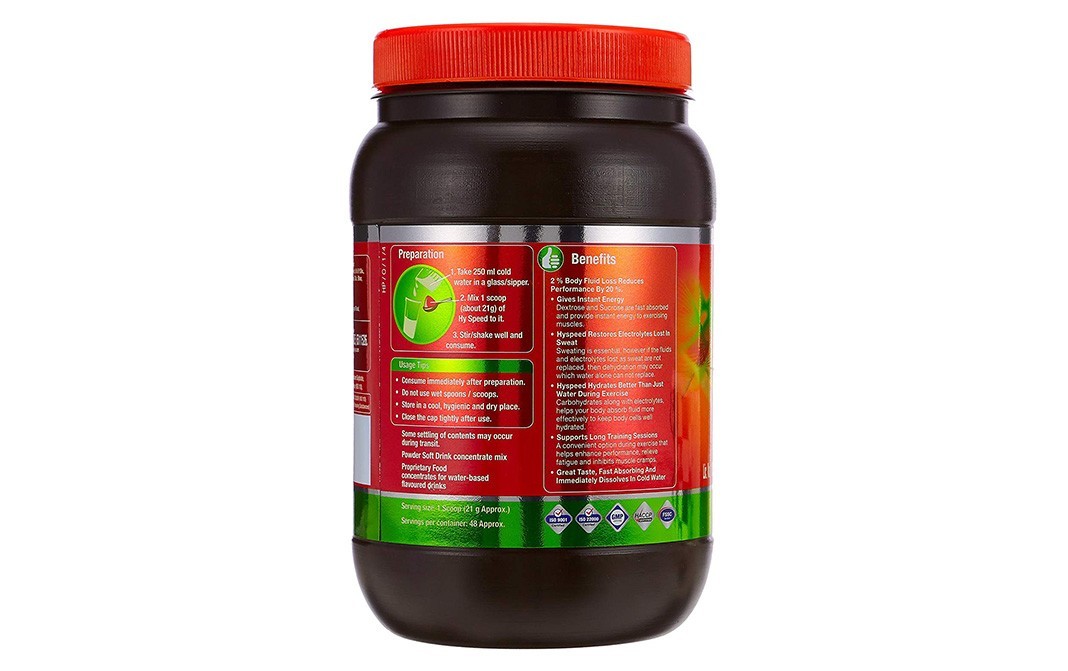 Venky's Hy Speed Energise, Orange Flavour   Plastic Jar  1 kilogram